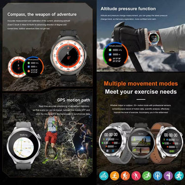 Outdoor Sports Smart Watch with AMOLED Screen and GPS - Estalios